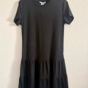 Good Luck Gem Black Casual Kids Dress